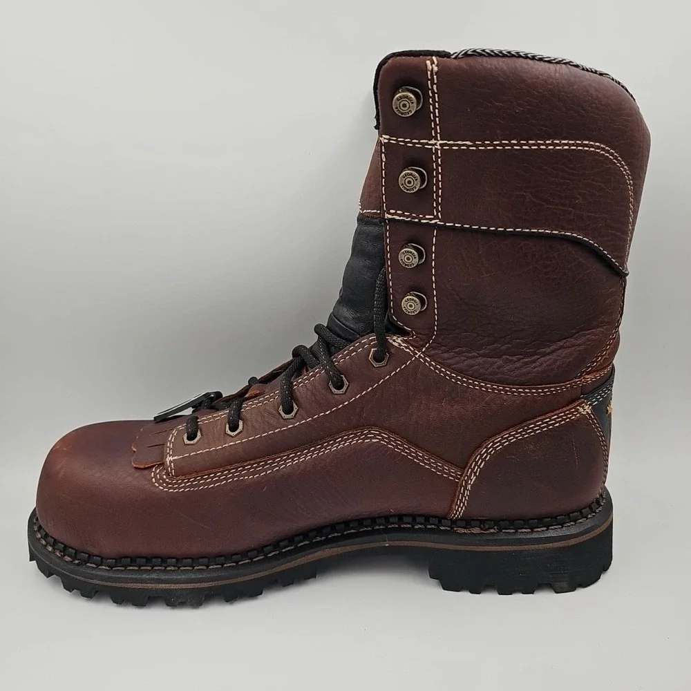 Georgia Boot AMP LT 9" Logger Composite Toe Waterproof EH Men's Size 11.5W - Picture 7 of 11
